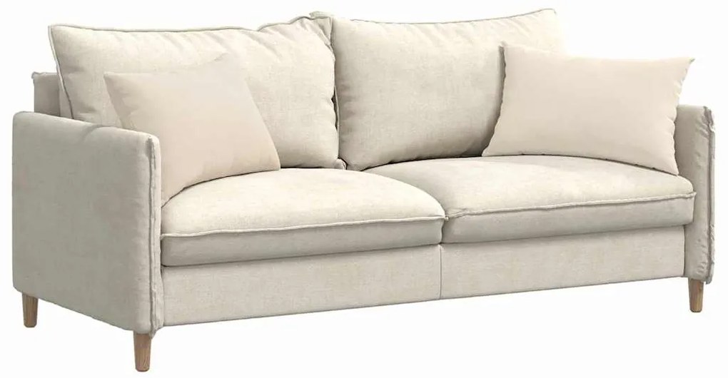 vidaXL Μαξιλάρι Καναπέ 2 pcs Μπεζ 60 x 40 cm ύφασμα