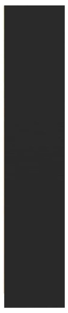 vidaXL Βιβλιοθήκη Μαύρη 57x28,5x107,5 εκ. από Επεξεργασμένο Ξύλο