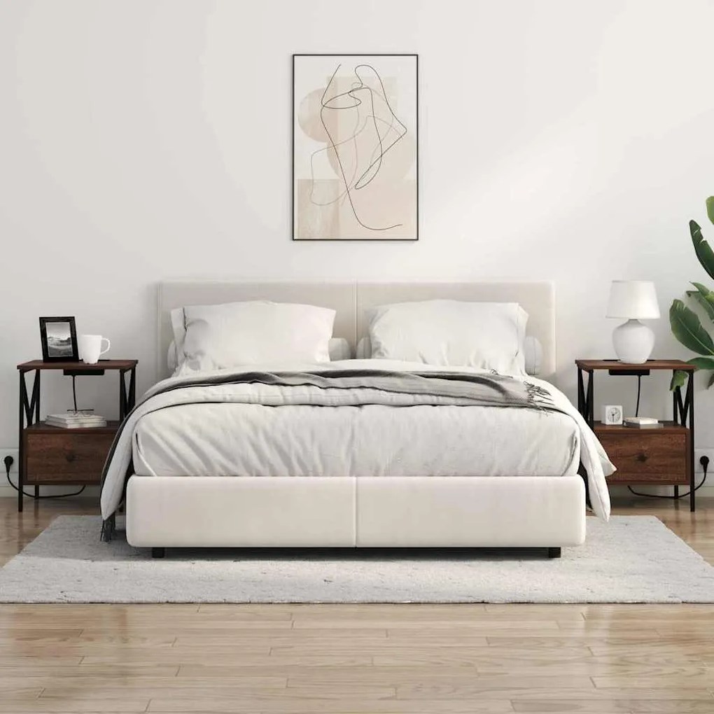 vidaXL Κομοδίνο Καφέ δρυς 41.5 x 40.5 x 55 εκ. Επεξεργασμένο ξύλο