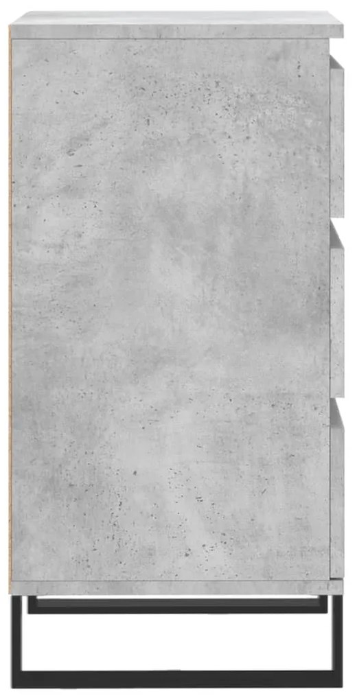 vidaXL Συρταριέρα Γκρι Σκυροδ. 40 x 35 x 70 εκ. από Επεξεργασμένο Ξύλο