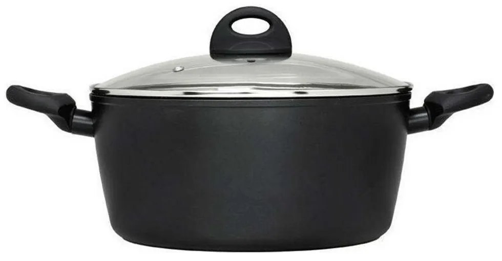 Κατσαρόλα Βαθιά Petra 70.020.028 Φ28cm 7,3Lt Black Cryspo Trio 28cm Aluminium