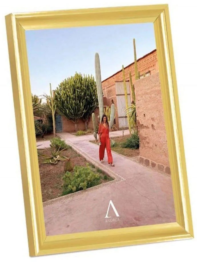 Κορνίζα LBTAH-AX22539 13x18cm Gold Andrea House Aluminium, Glass