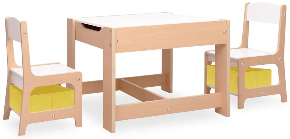 vidaXL Παιδικό Τραπέζι με 2 Καρέκλες από MDF