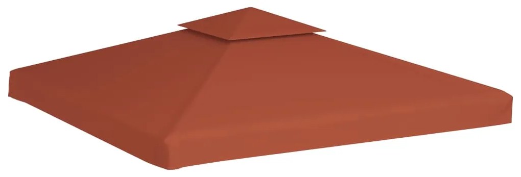 vidaXL Κάλυμμα για Κιόσκι 2 Επιπέδων Τερακότα 3 x 3 μ. 310 γρ./μ²