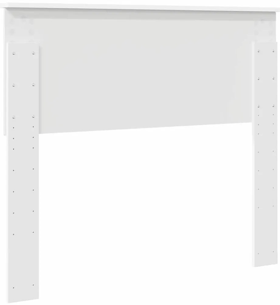 vidaXL Κεφαλάρι με κεφαλάρι Λαμπερό Λευκό 100 cm Επεξεργασμένο ξύλο