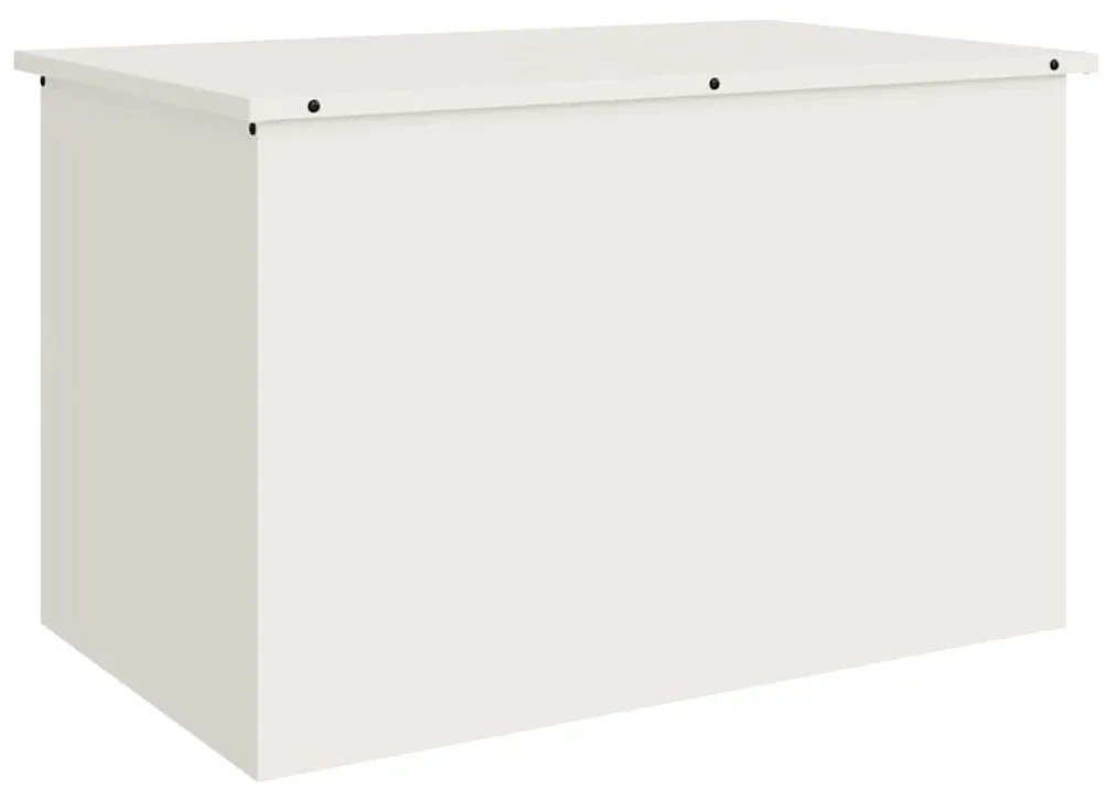 vidaXL Κουτί αποθήκευσης εξωτερικών χώρων Λευκό 80 x 50,5 x 50 εκ.