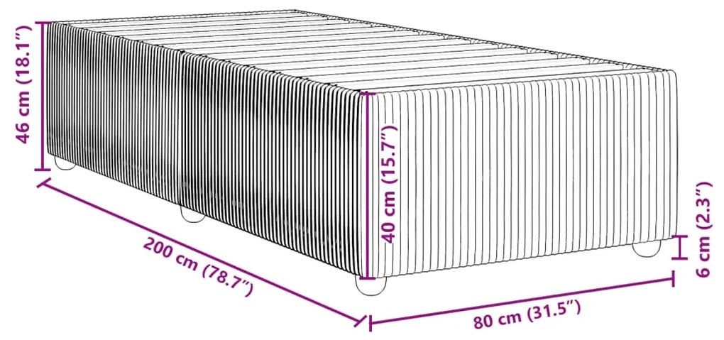 ΠΛΑΙΣΙΟ ΚΡΕΒΑΤΙΟΥ ΜΑΥΡΟ 80 X 200 ΕΚ. ΥΦΑΣΜΑΤΙΝΟ 3284895