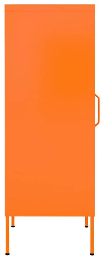 vidaXL Ντουλάπι Αποθήκευσης Πορτοκαλί 42,5x35x101,5 εκ. από Ατσάλι