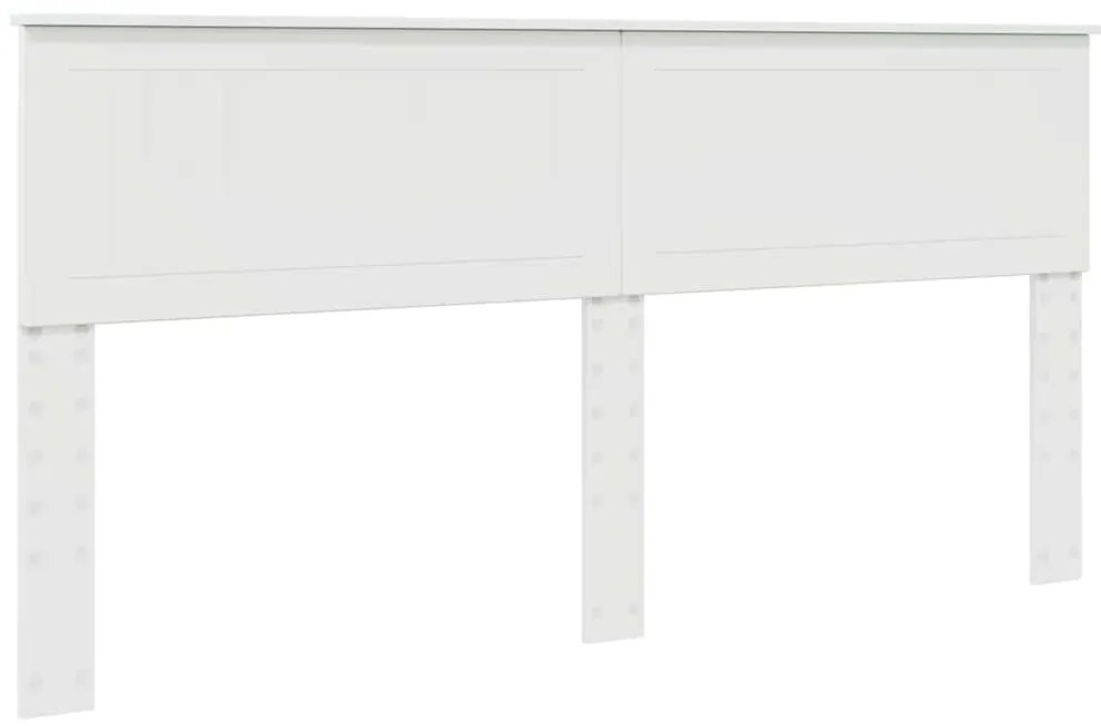vidaXL Κεφαλάρι με κεφαλάρι Λευκό 180 cm Επεξεργασμένο ξύλο