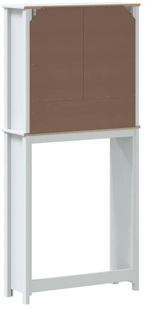 vidaXL Ντουλάπι Πλυντηρίου BERG Λευκό 76x27x164,5 εκ. από Μασίφ Ξύλο