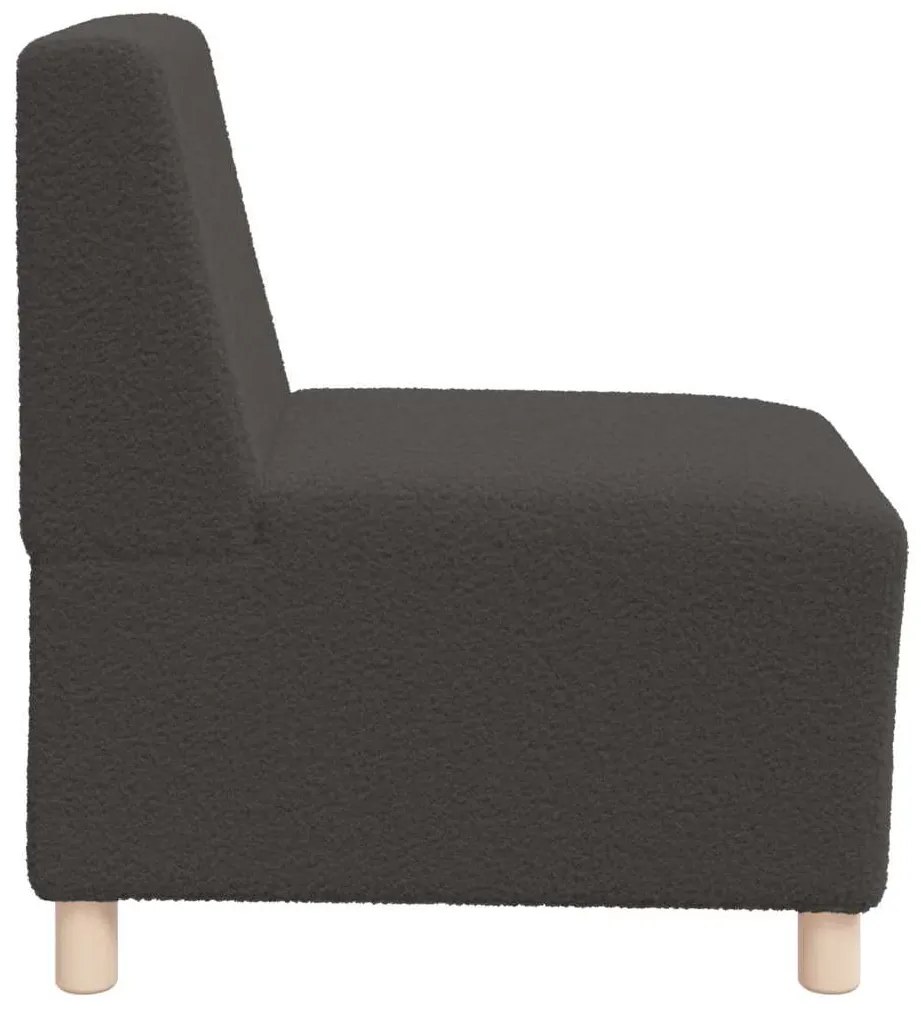vidaXL Μοναδικός Καναπές χωρίς Χερούλια 2 pcs Σκούρο γκρι