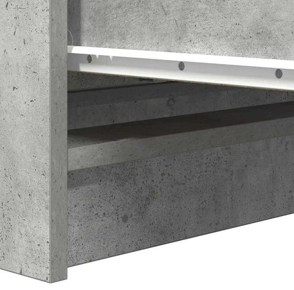 Sideboard Μπετόν Γκρι 80x35x99 cm Κατασκευασμένο ξύλο - Γκρι