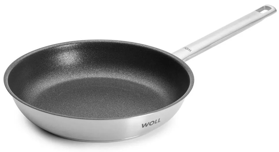 Τηγάνι Αντικολλητικό Steel 524ST 24cm Grey Woll 24cm Ανοξείδωτο Ατσάλι