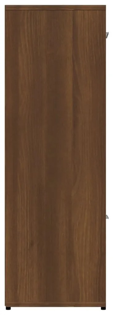 vidaXL Βιβλιοθήκη Καφέ Δρυς 90x30x90 εκ. από Επεξεργασμένο Ξύλο