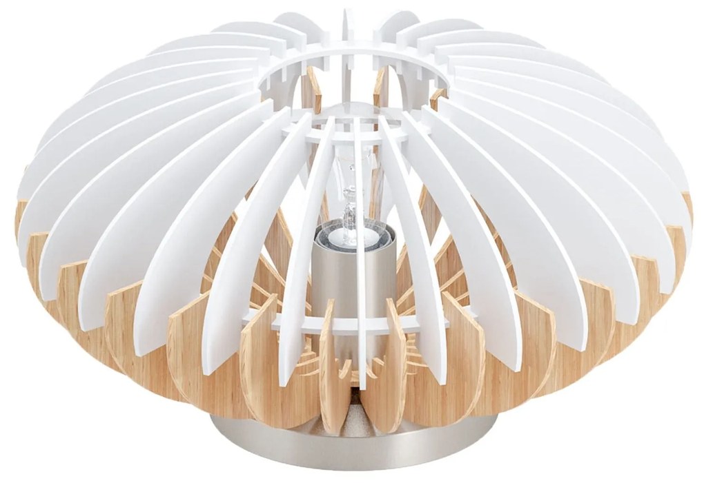 Φωτιστικό Επιτραπέζιο Sotos 96965 Natural-White Eglo Metal,Wood