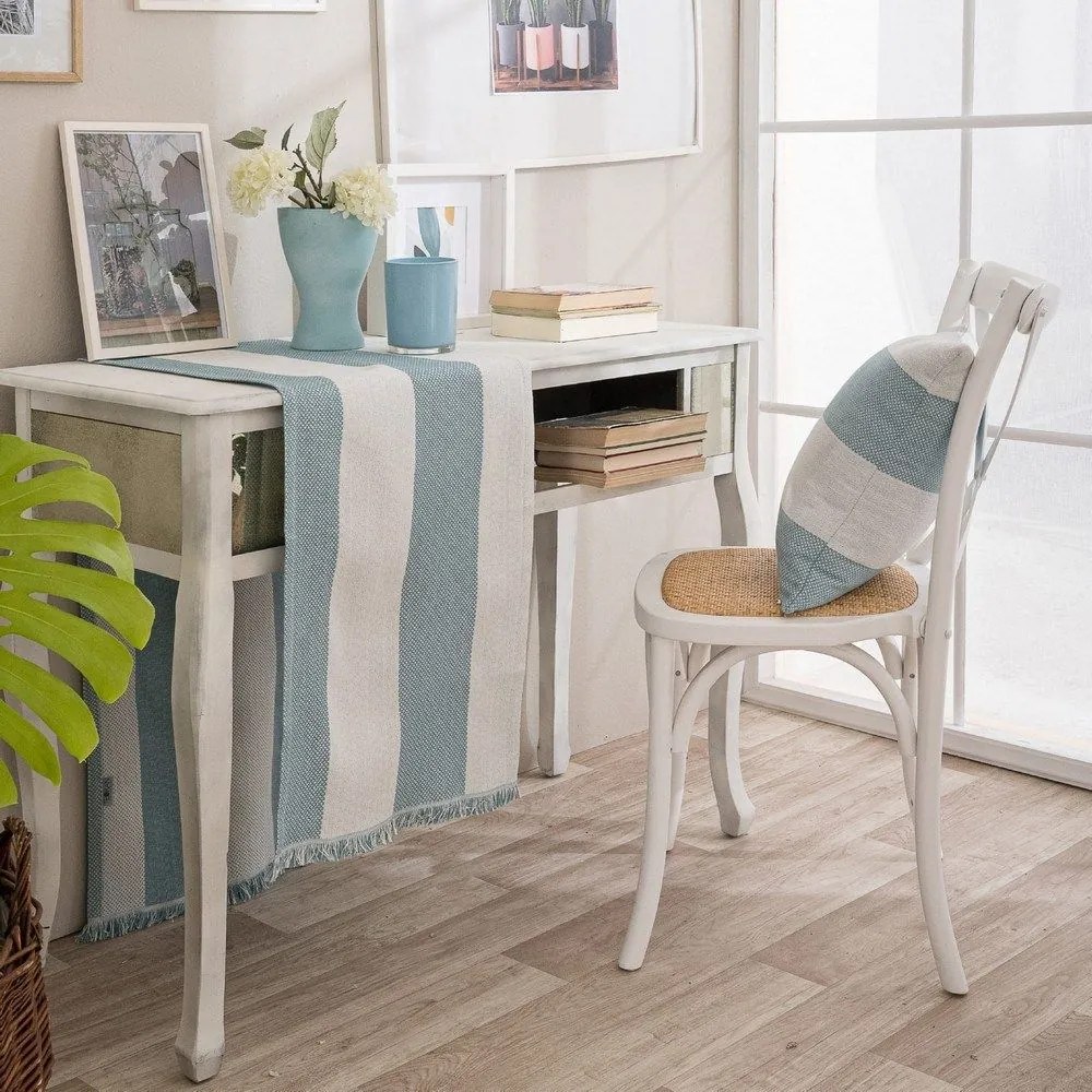 Τραβέρσα Gella 08 Light Blue Teoran 45X180 Cotton-Polyester