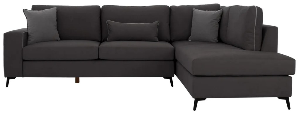 Γωνιακός Καναπές DIVA C3254.10R Δεξιά Γωνία Ύφασμα Αλέκιαστο Γκρί 290x235x94Yεκ. 290x235x94 εκ.