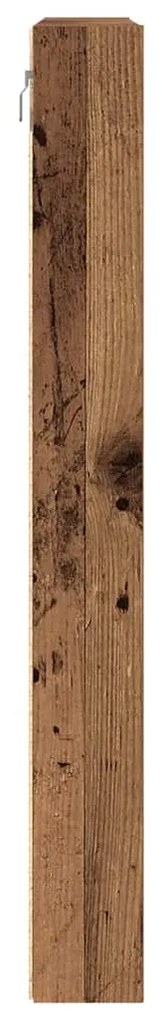 vidaXL Βιτρίνα με ράφι Παλιό ξύλο 100 x 8,5 x 75 cm Επεξεργασμένο ξύλο