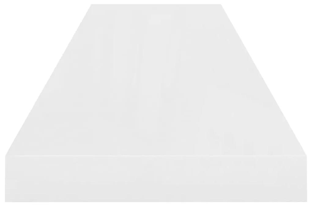 vidaXL Ράφι Τοίχου Γυαλιστερό Άσπρο 90x23,5x3,8 εκ. MDF