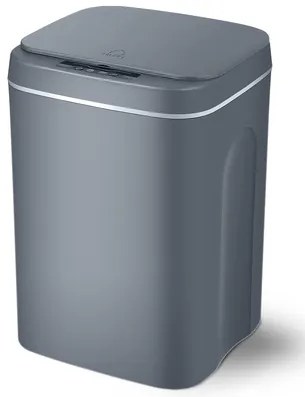 HOME USE κάδος απορριμμάτων HUH-0190, αυτόματο άνοιγμα, 16lt, γκρι