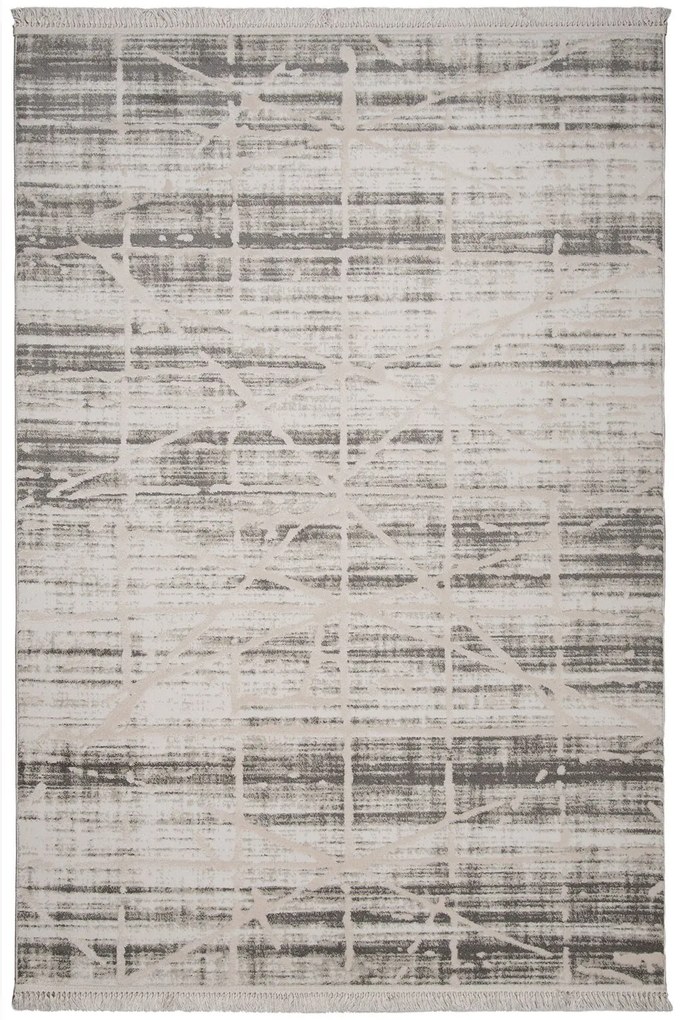 Χαλί Toronto 17802 J10 Grey-Cream Βιοκαρπέτ 200X250cm