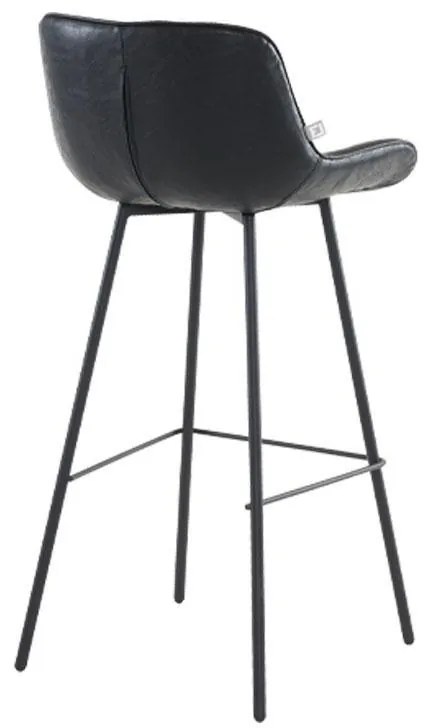 Σκαμπό Μπάρ FL2033 Fylliana Καφέ - Aνθρακί - Μαύρο 48x50x101 εκ. 2αδα