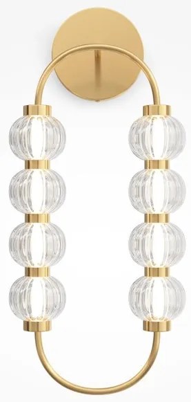 Απλίκα Φωτιστικό Τοίχου LED 16W Χρυσό Γυαλί Amulet MOD555WL-L11G3K Maytoni-MOD555WL-L11G3K-Χρυσό MOD555WL-L11G3K