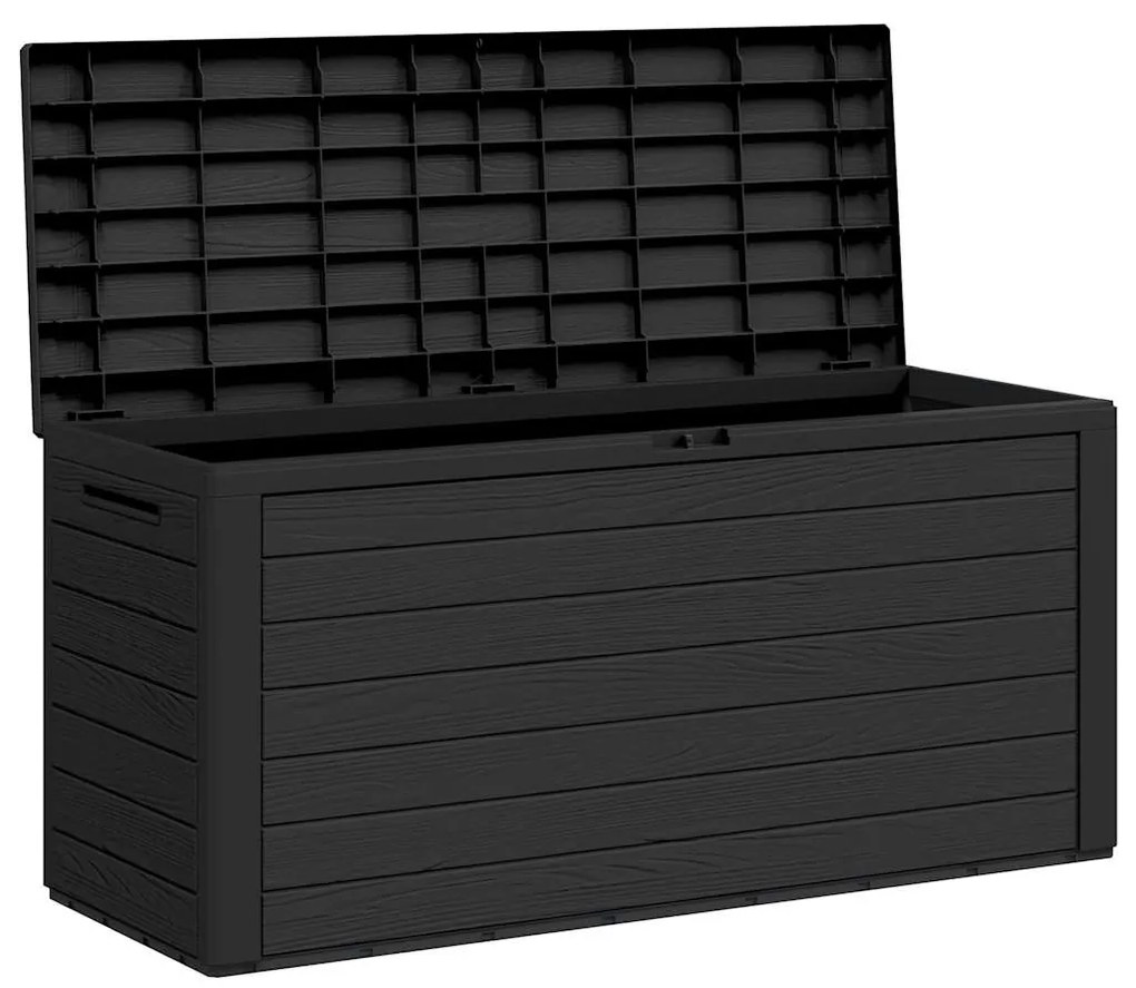 vidaXL Μπαούλο Αποθήκευσης Κήπου Ανθρακί 116 x 44 x 55 εκ.