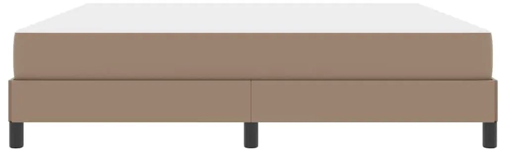 vidaXL Κρεβάτι με στρώμα Καπουτσίνο 180 x 200 cm Τεχνητό δέρμα