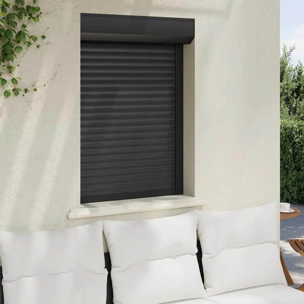 vidaXL Παντζούρι Ρολό Λευκό 70 x 100 εκ. από Αλουμίνιο