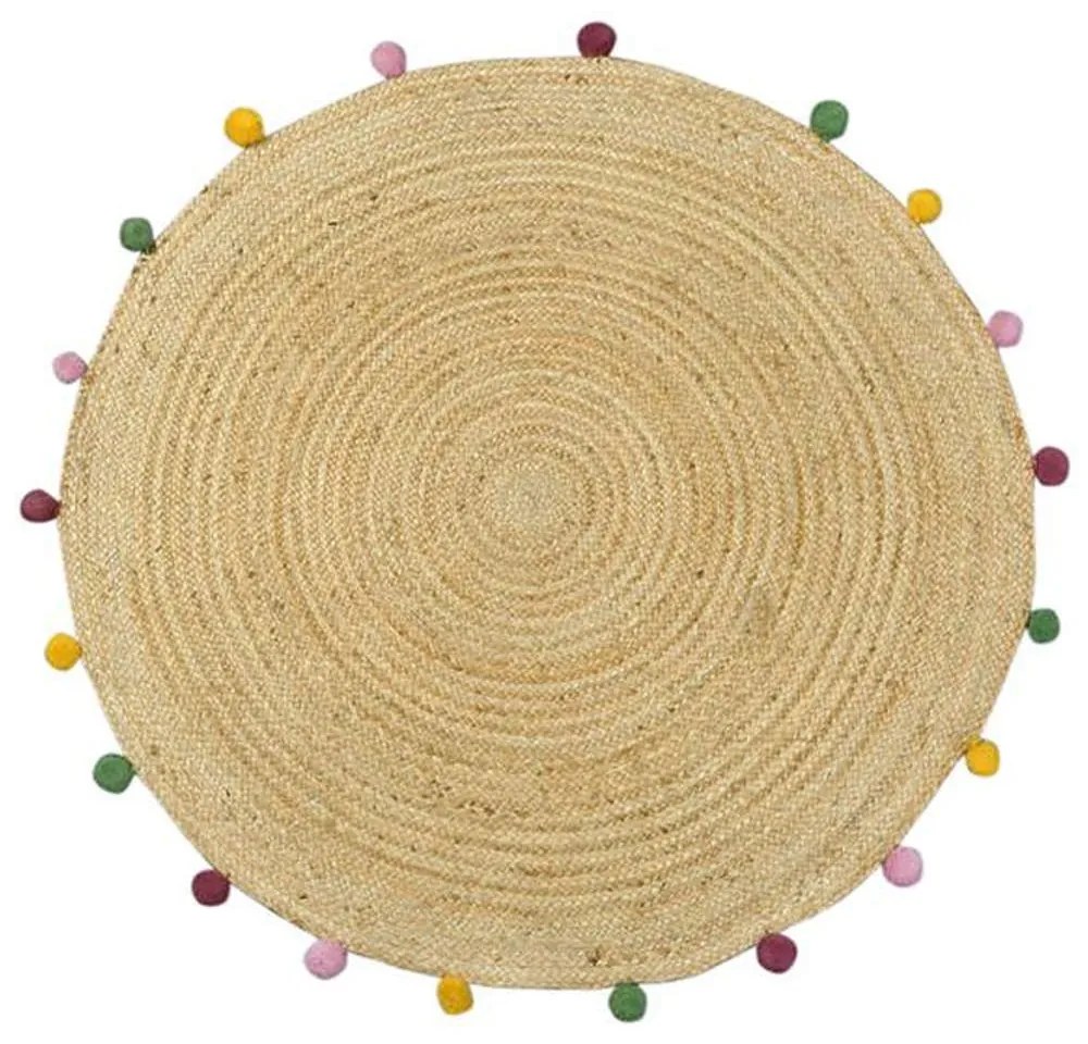 Χαλί Delhi BR-ME001 Round Natural Multi New Plan 200X200cm Round