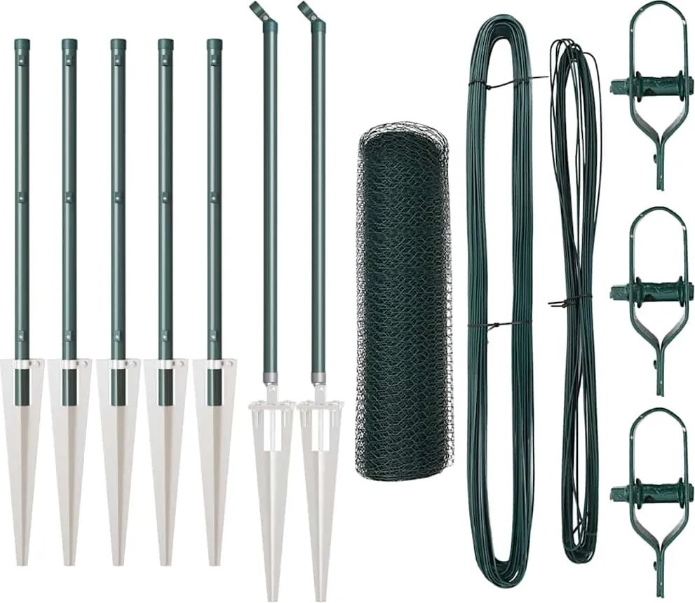 vidaXL Στύλος Περιφράξεων Πράσινο