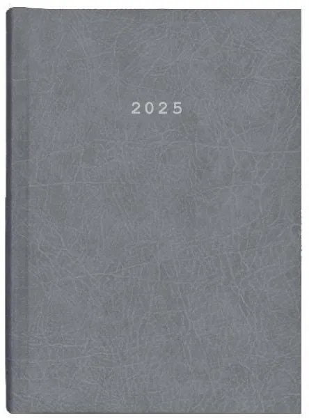 Next ημερολόγιο 2025 old leather ημερήσιο δετό γκρι 12x17εκ.  τμχ.