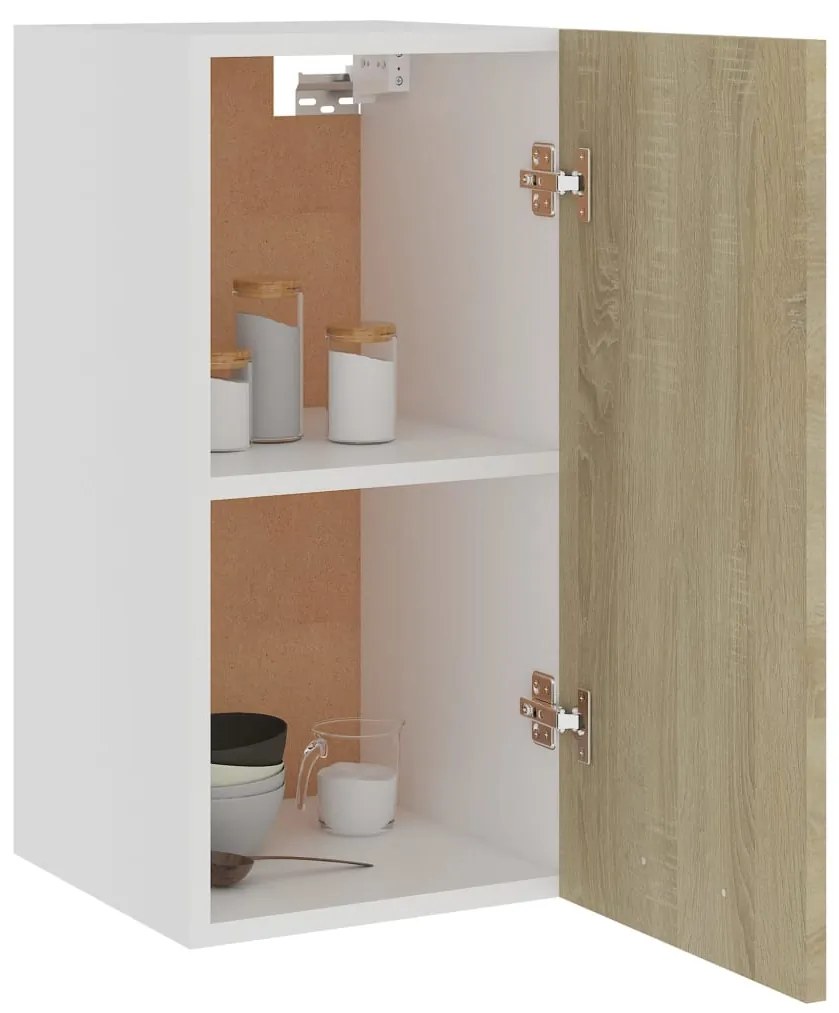 vidaXL Ντουλάπι Κρεμαστό Sonoma Δρυς 29,5x31x60 εκ. από Μοριοσανίδα