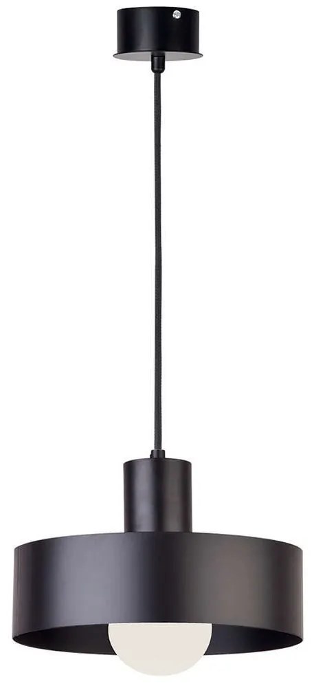 Φωτιστικό Οροφής Norton 4184901 Φ250 E27 Black Viokef Metal