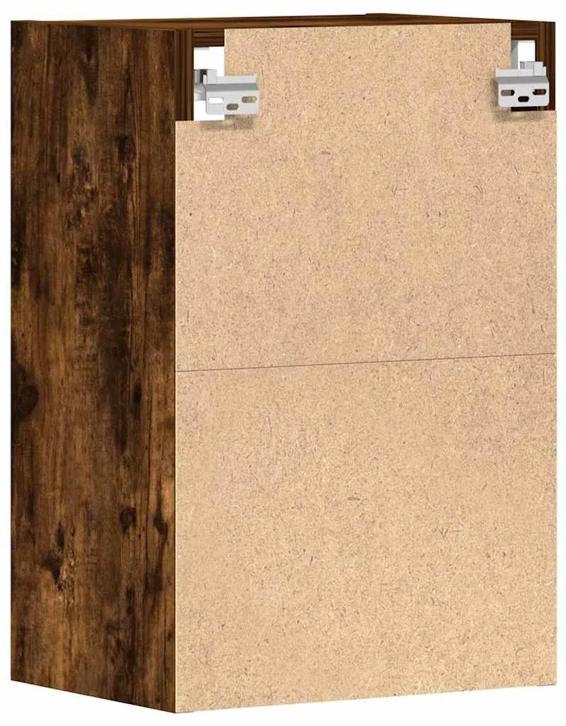 vidaXL κρεμαστό ντουλάπι Riga καπνιστή δρυς 40x29,5x60 cm