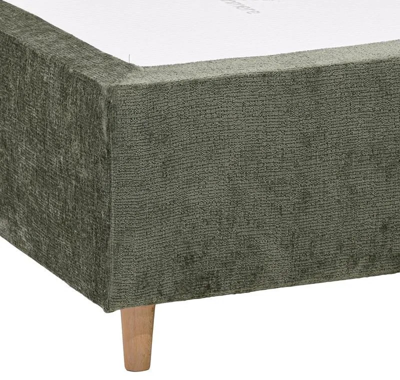 Επενδυμένο Κρεβάτι New Amsterdam Fylliana Λαδί 120x200εκ. 120x208x124 εκ.