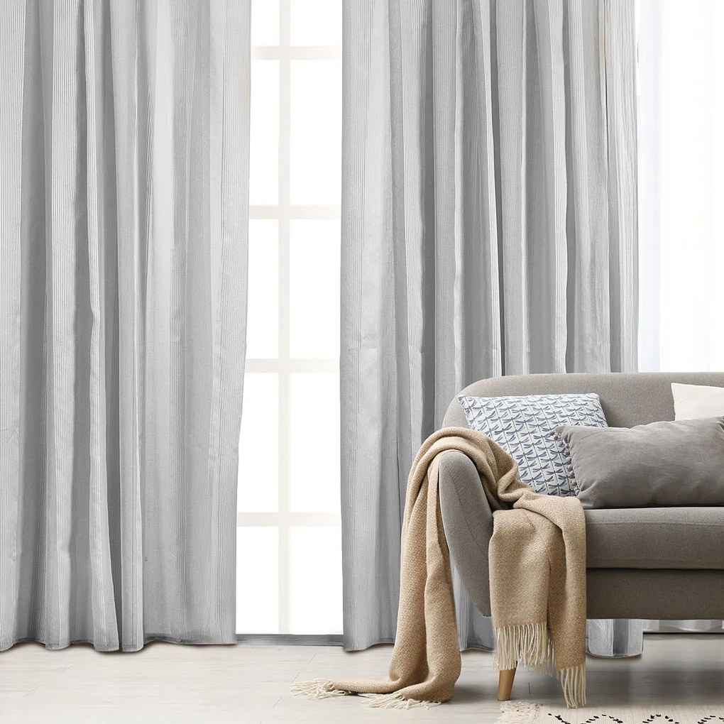 Κουρτίνα (270x280) Με Τρουκς Whitegg K0192-3 Light Grey