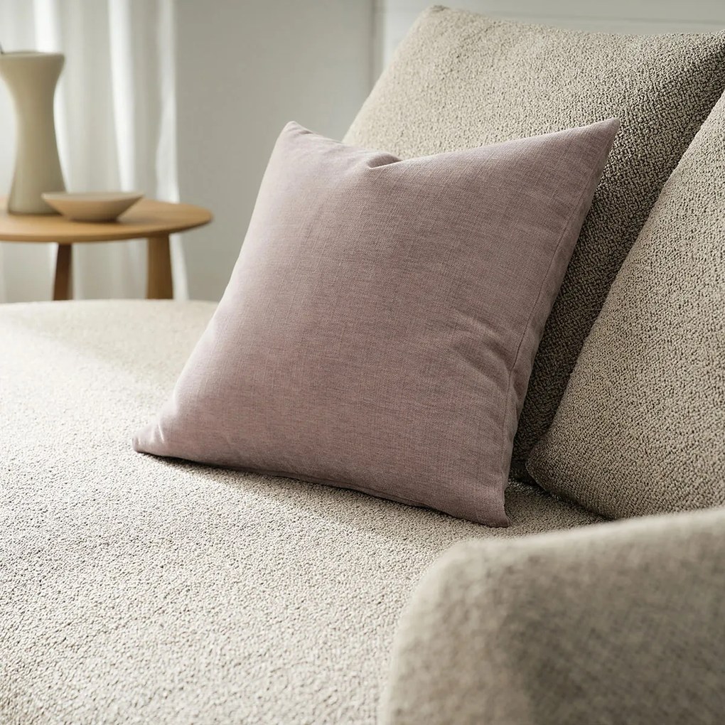 Διακοσμητική Μαξιλαροθήκη Βελουτέ (50x50) Gofis Home Luna Grey Mauve 427/19