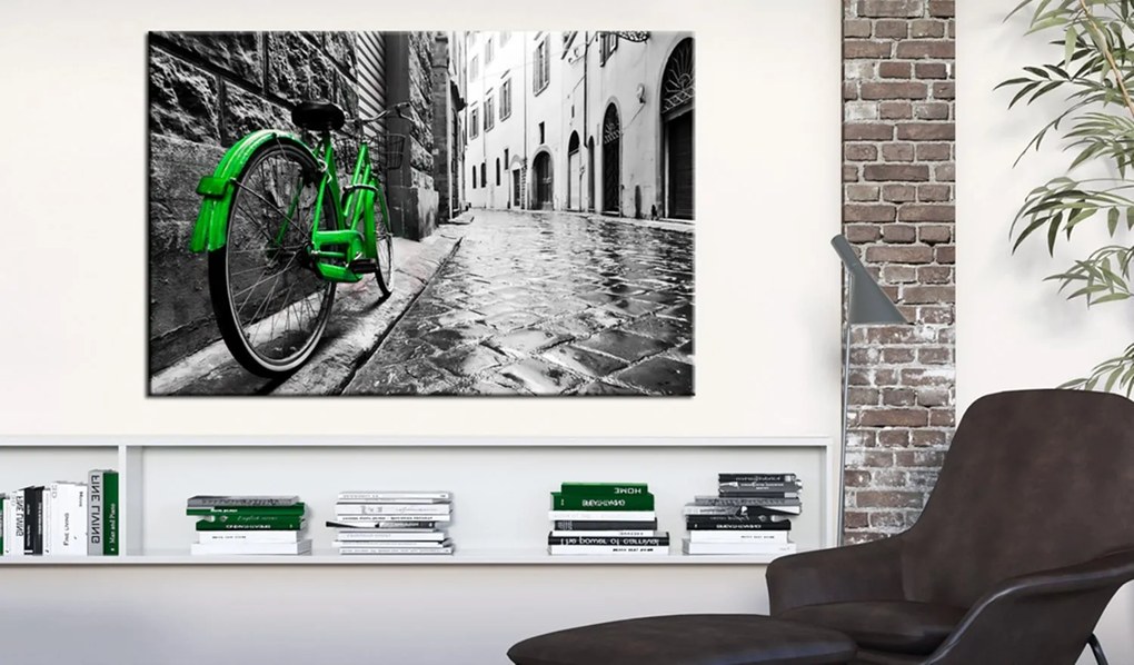 Πίνακας - Vintage Green Bike 120x80