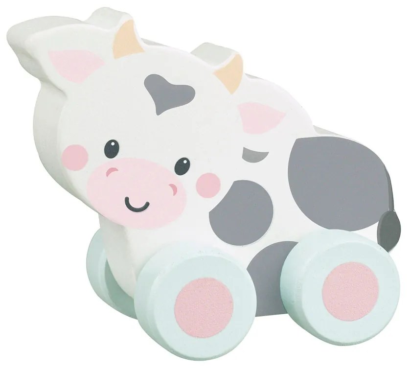 Ξύλινο Παιχνίδι Τρεχαλίτσα Orange Tree Toys Cow 60-07603