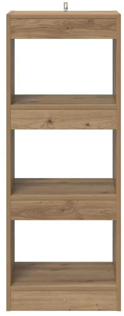 vidaXL Βιβλιοθήκη artisan δρυς 40 x 30 x 103 εκ. Επεξεργασμένο ξύλο