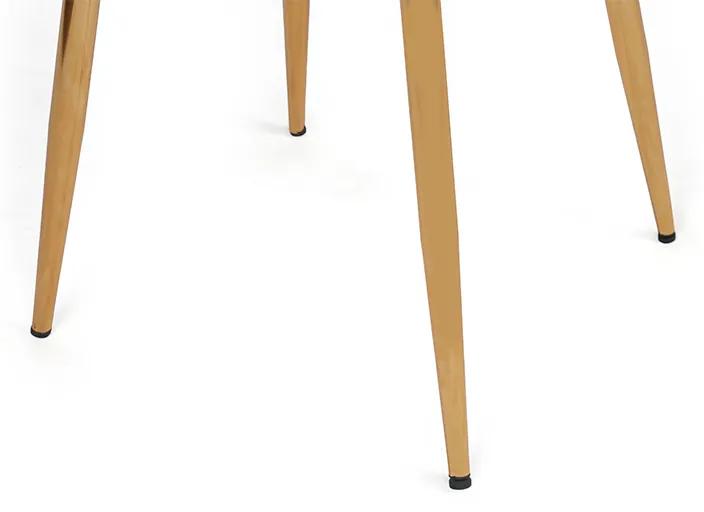 Artekko Kusakli Καρέκλα Βελούδινη Μπλε με Χρυσό Μεταλλικό Σκελετό (50x55x88)cm
