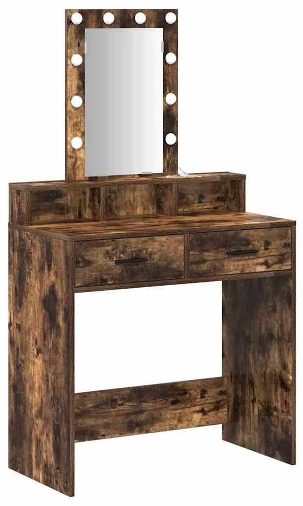 vidaXL Τραπέζι περιποίησης Καφέ 79 x 41 x 140 εκ. Επεξεργασμένο ξύλο
