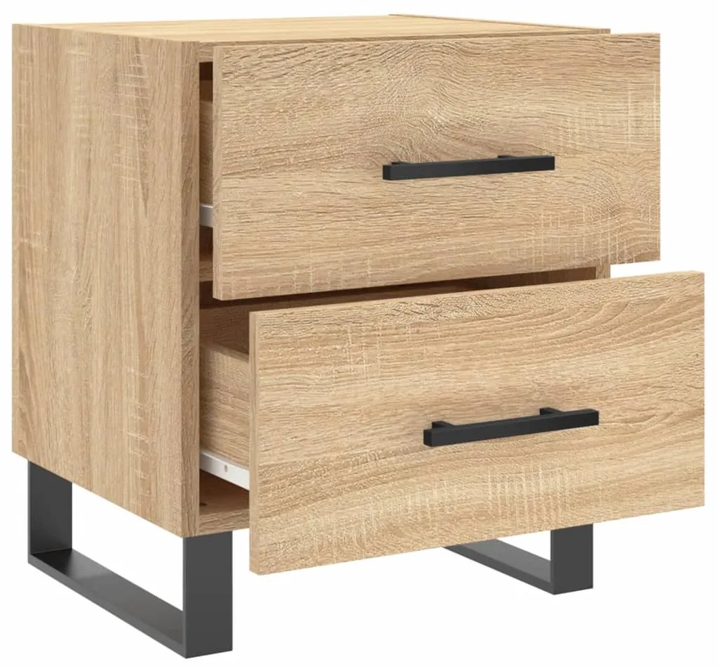 vidaXL Κομοδίνο Sonoma Δρυς 40 x 35 x 47,5 εκ. από Επεξεργασμένο Ξύλο