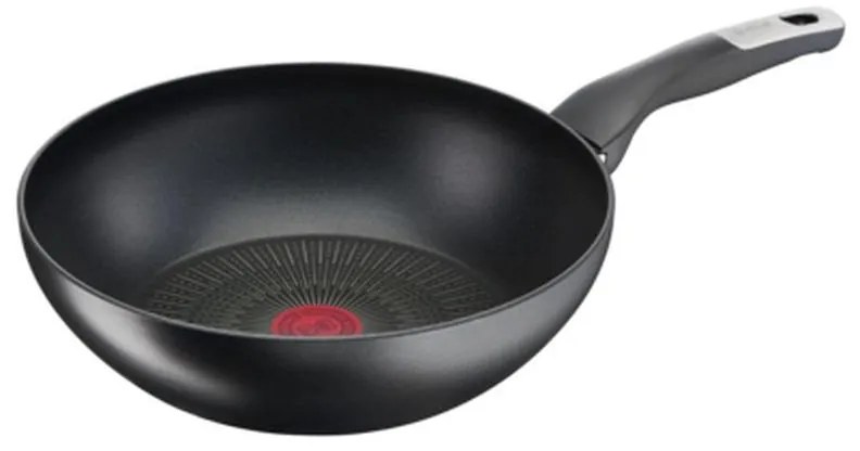 Tefal Τηγάνι Αλουμινίου Wok Αντικολλητικό Με Επίστρωση Τιτανίου Φ28cm Unlimited G25519