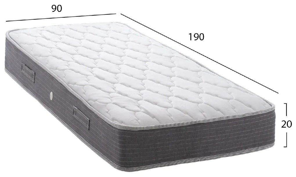 ΣΤΡΩΜΑ DREAMTOPIA ΣΕΙΡΑ LULLABY ALOE VERA HM655.90 BONNELL SPRING 90x190 εκ.