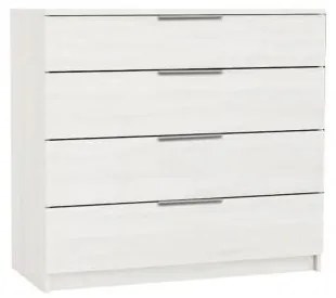 DRAWER συρταριέρα 4-συρτάρια Άσπρη 80x40x83cm Ε759,3