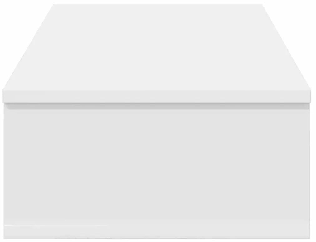 vidaXL Ράφι τοίχου με συρτάρια Λευκό 80x34x17 cm Κατασκευασμένο ξύλο