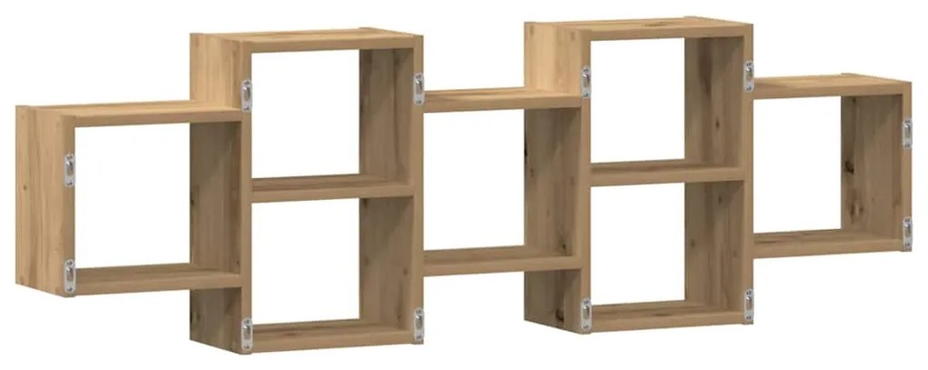 vidaXL Ράφι Τοίχου Αρτισιανή Δρυς 129x18x42 εκ. από Επεξεργασμένο Ξύλο